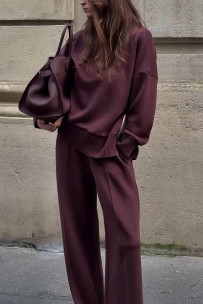 Women's Knit Coordinating Set - Fashinoza