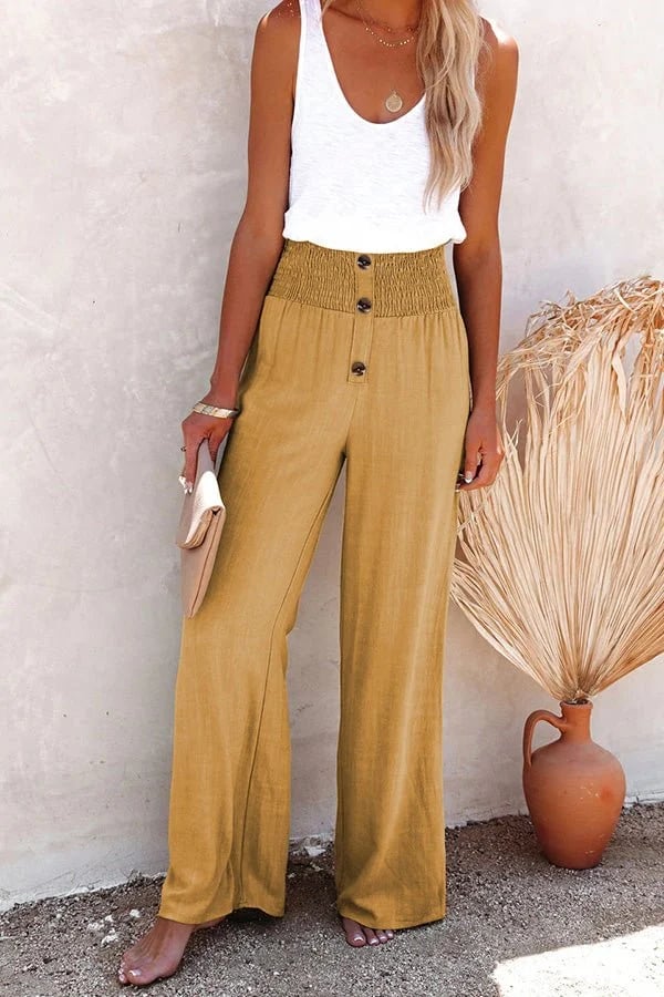 Women's High-Waisted Comfort Trousers