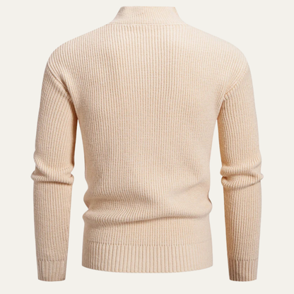 Men's Winter Knitted Sweater Button Front