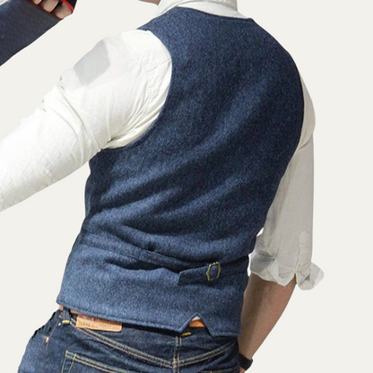 St. Andrews Men's Vintage Button Up Vest