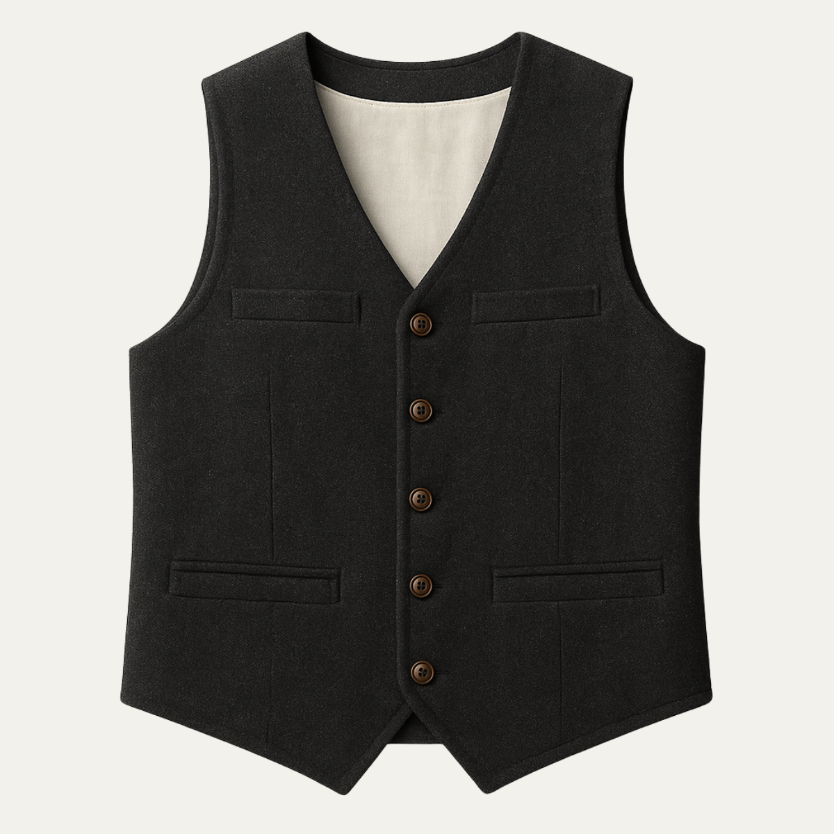 St. Andrews Men's Vintage Button Up Vest - Fashinoza