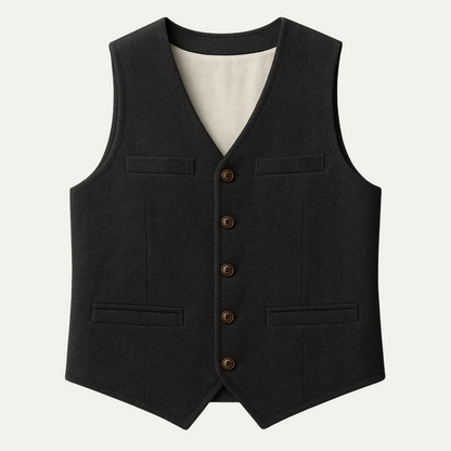 St. Andrews Men's Vintage Button Up Vest - Fashinoza