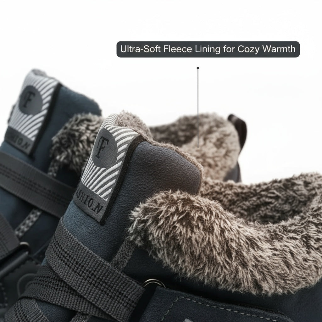 Women's Ankle Boots Hook Strap Lug Sole Design