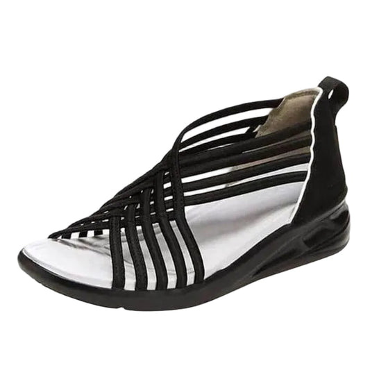 Women's Platform Sandals Strapped Open-Toe - Fashinoza