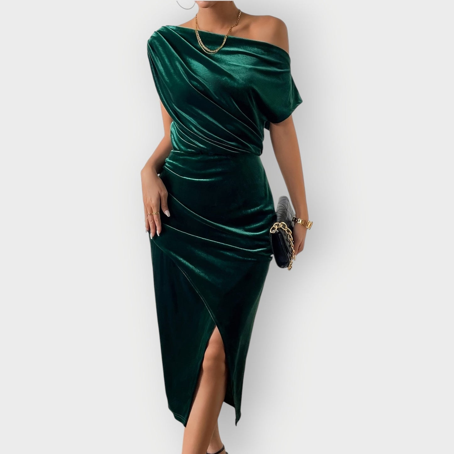 Women's Off Shoulder Midi Dress