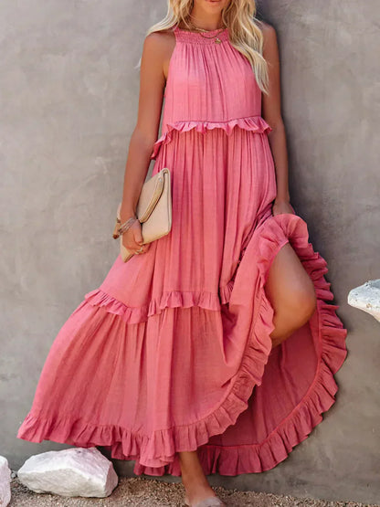 Women's Maxi Dress Layered Tier Design