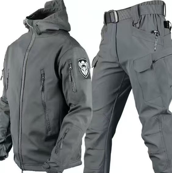 Men's 2-Piece Multi Pocket Jacket And Pants Set