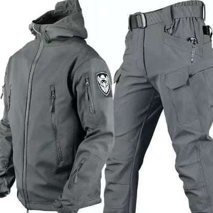 Men's 2-Piece Multi Pocket Jacket And Pants Set