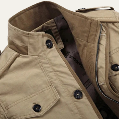 Millbrook Men's Trench Coat Long Military Style Jacket