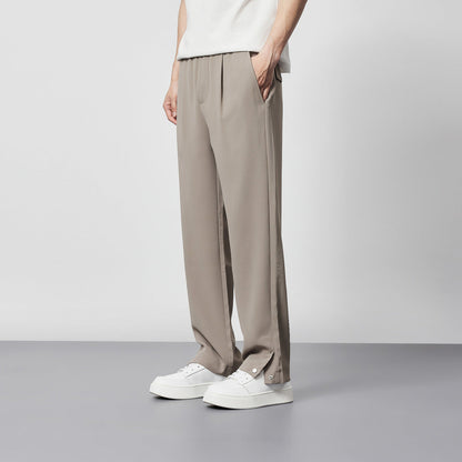 Men's Wide Leg Pleated Pants