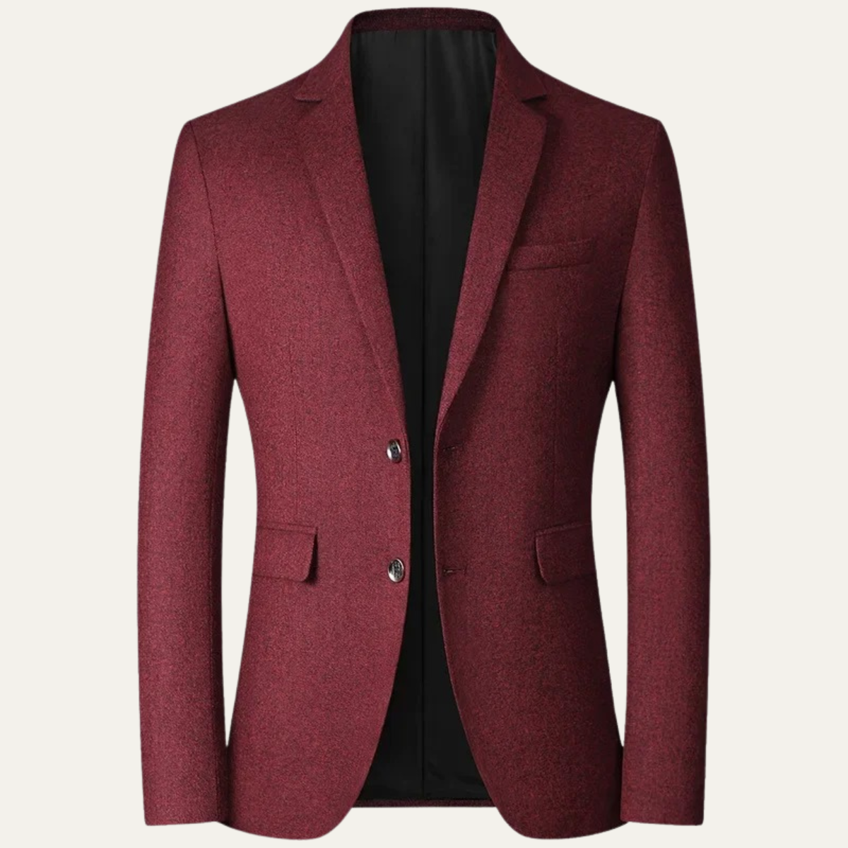 Men's Slim Fit Blazer Suit Navy Blue Turn Down Collar