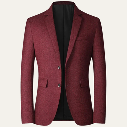 Men's Slim Fit Blazer Suit Navy Blue Turn Down Collar