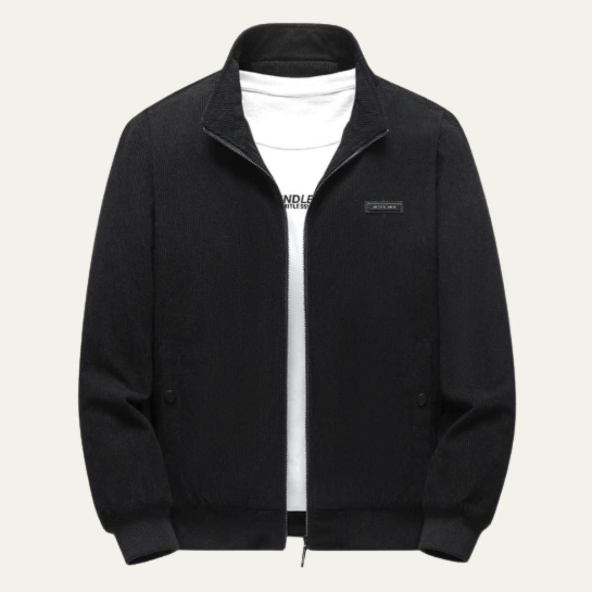 Mens Modern Corduroy Jacket Fleece Lined