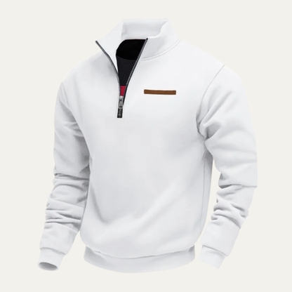 Men's Half Zip Sweater Warm Stand Collar Silverbrook