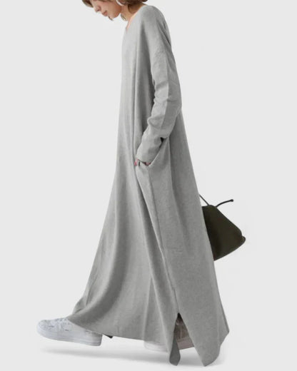 Women’s Long Sleeve V-Neck Maxi Dress