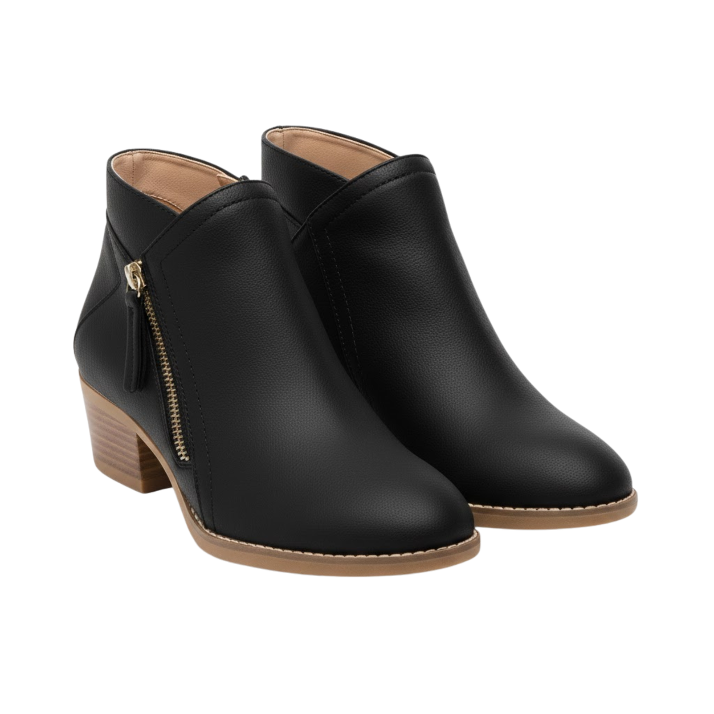 Women's Elegant Autumn Suede Ankle Boots Side Zipper Platform Chelsea Booties