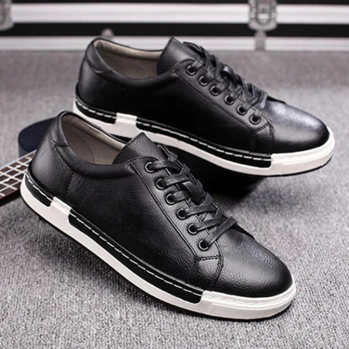 Men's Classic Lace Up Leather Shoes Brown