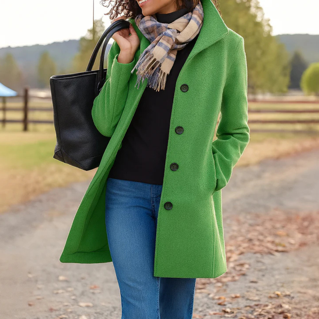 Alice | Women Classic Buttoned Winter Coat