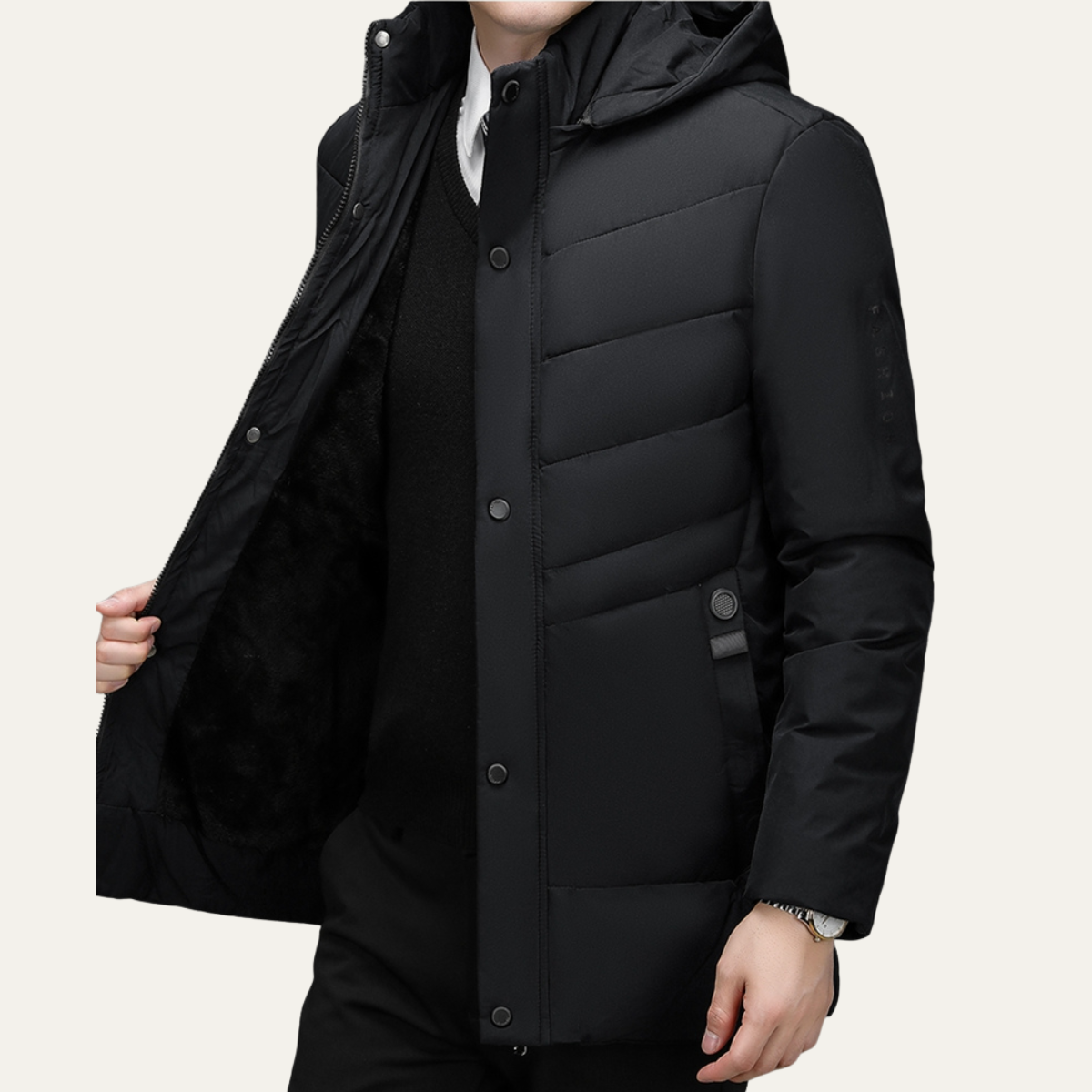 Men's Winter Hooded Puffer Jacket