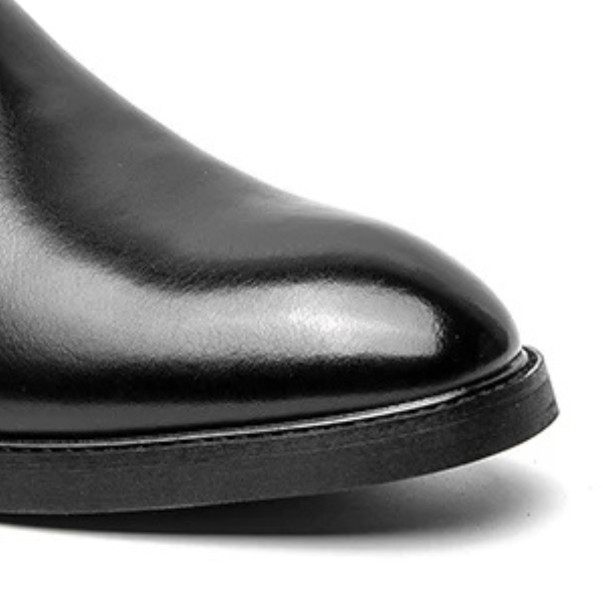Men's Chelsea Ankle Boots Pointed Toe Black