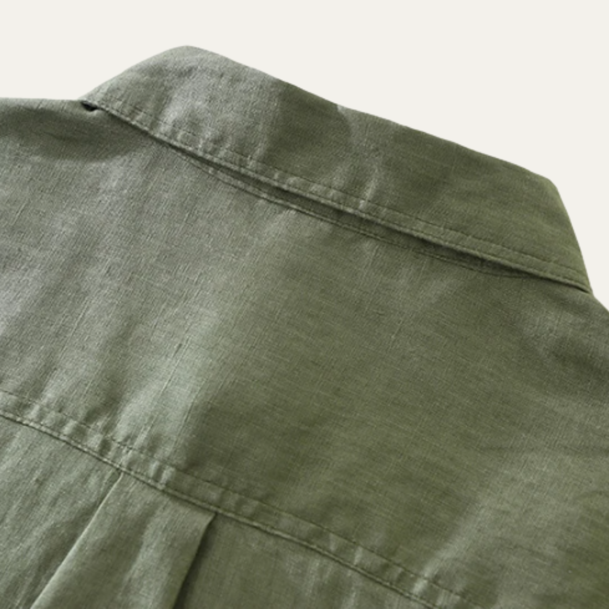 Men's Linen Casual Shirt Green