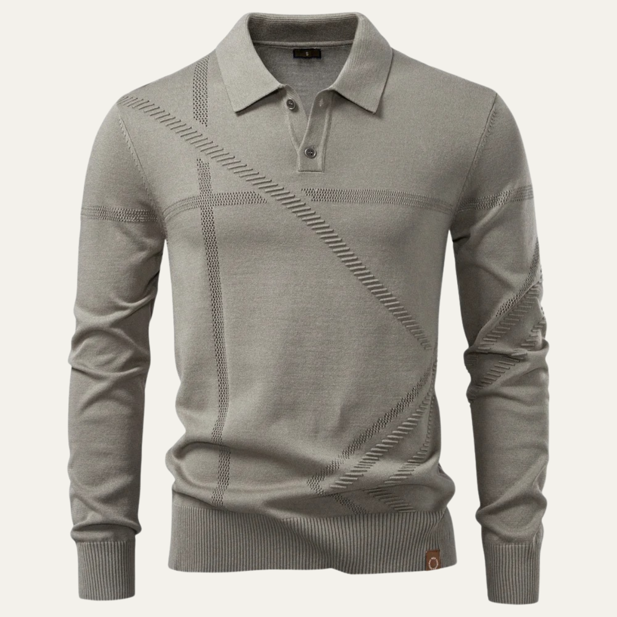 Men's Lightweight Knit Polo Sweater - Fashinoza