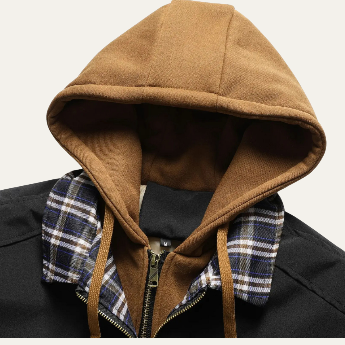 Men's Hooded Bomber Jacket Multi Layer