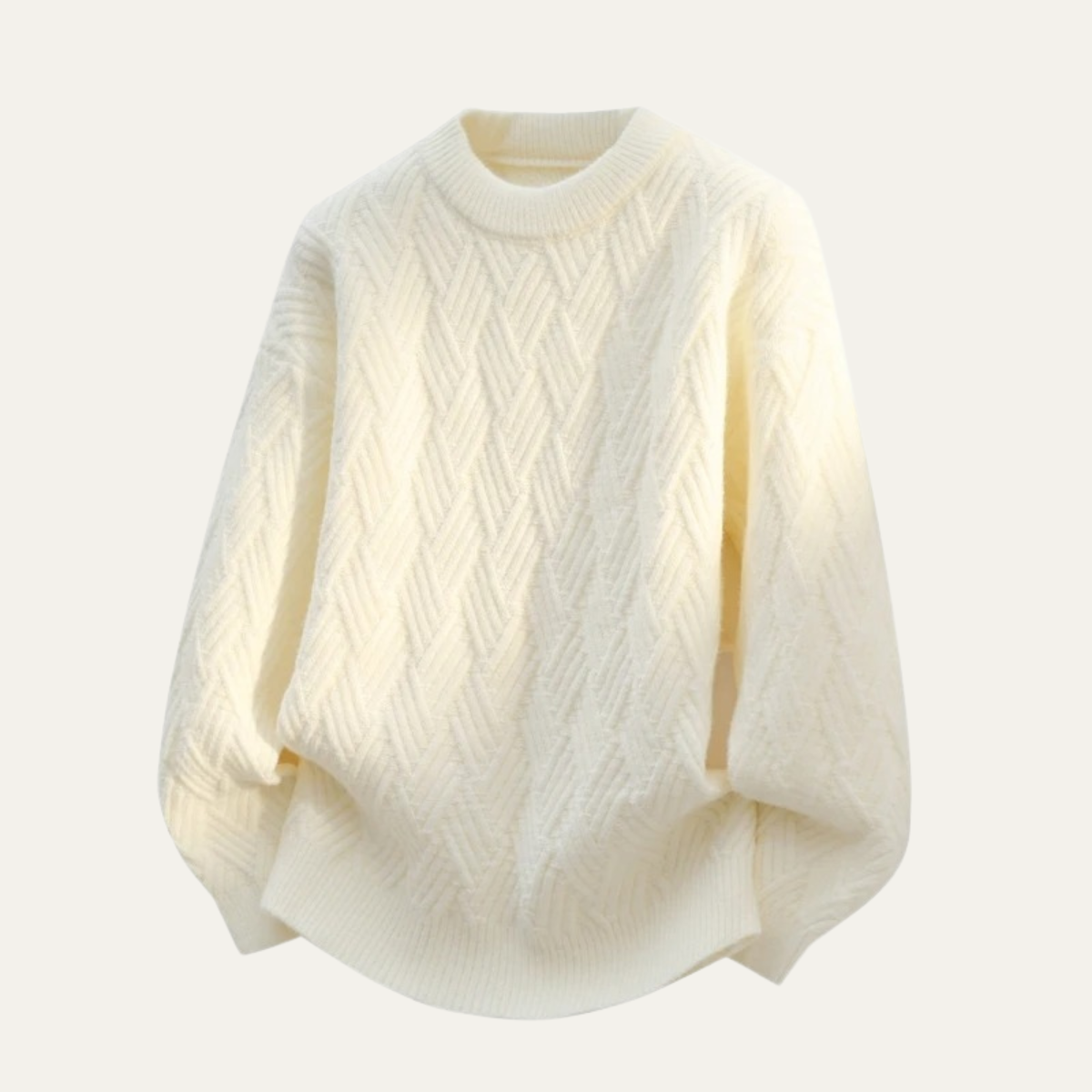 Men's Soft O Neck Warm Knitted Sweater