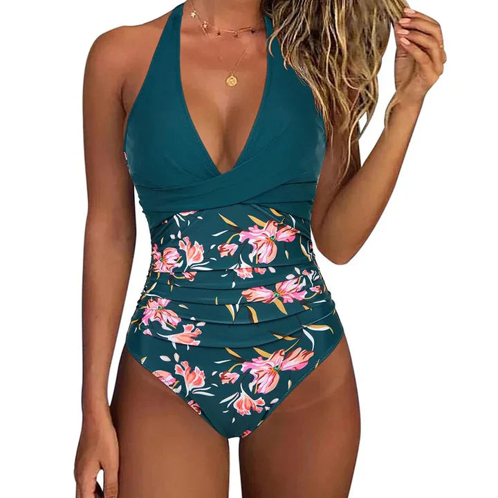 Women's Halter Neck Swimsuit Comfortable - Fashinoza