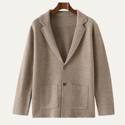 Men's Soft Wool Cardigan 100% Wool - Fashinoza