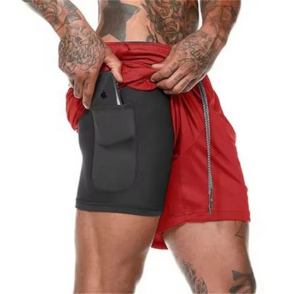 Men's Sport Shorts 2-In-1 Performance Comfort