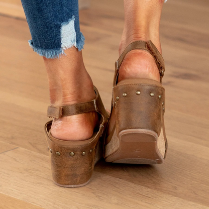 Women's Suede Wedge Sandals