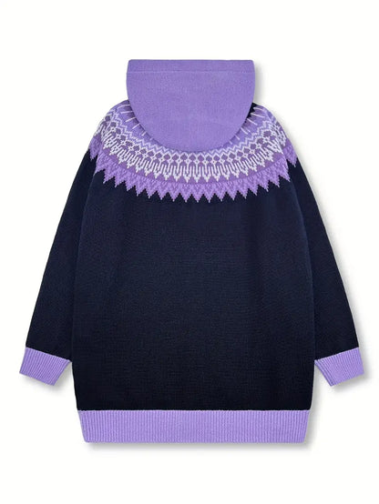 Women's Patterned Cardigan Sweater