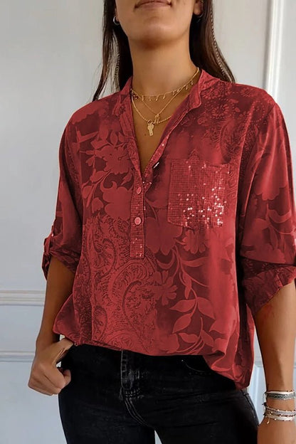 Elisa | Elegant Sequin Top