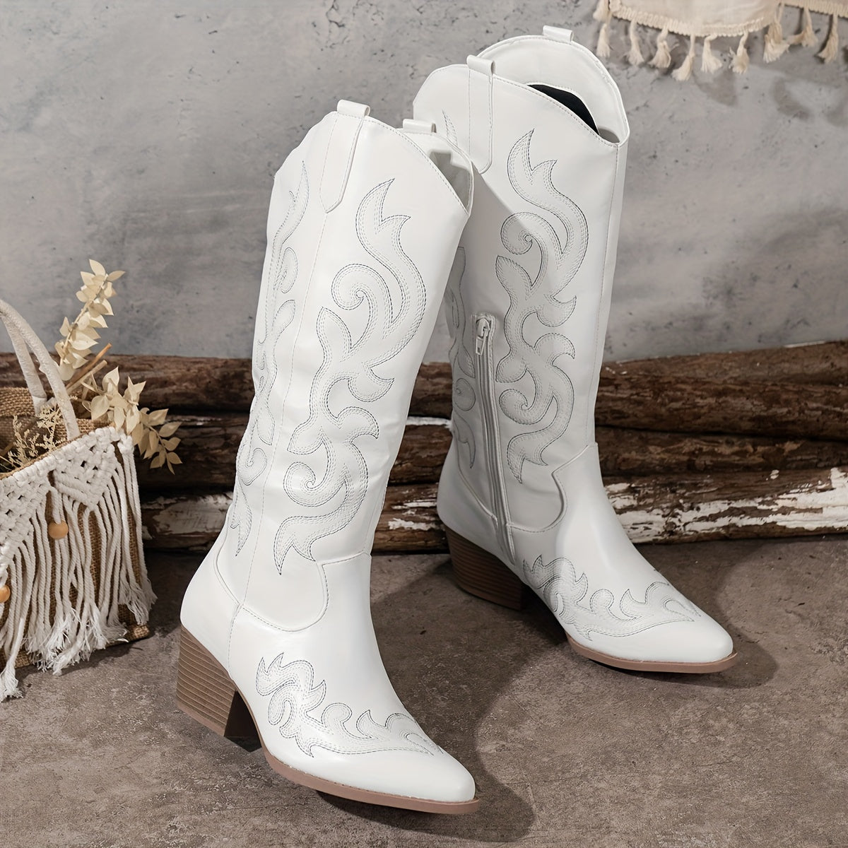 Women's Knee High Wedge Boots