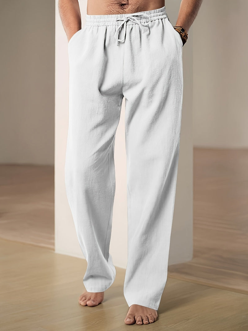 Men's Drawstring Pants Relaxed Fit - Fashinoza