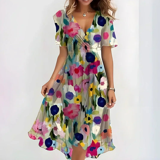 Elowira | Women’s Elegant Floral Summer Dress