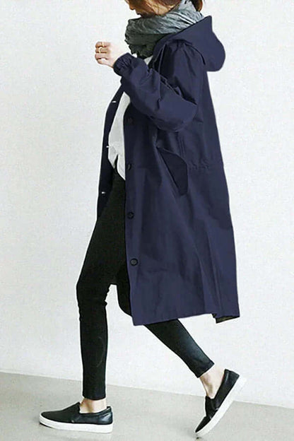 Women's Waterproof Rain Cape Lightweight Breathable Jacket