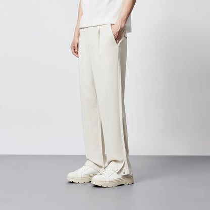 Men's Wide Leg Pleated Pants