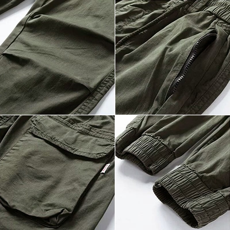 Men's Cargo Pants Stretch Fabric Rugged Comfort