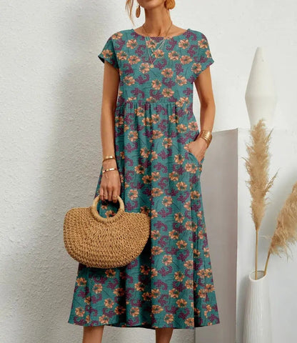 A-Line Summer Dress for Women – Elegant Floral Design 9