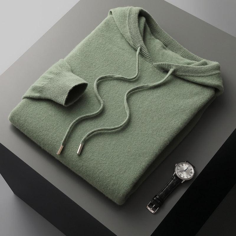 Men's Lightweight Hoodie Drawstring Grey