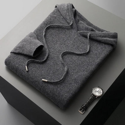 Men's Lightweight Hoodie Drawstring Grey