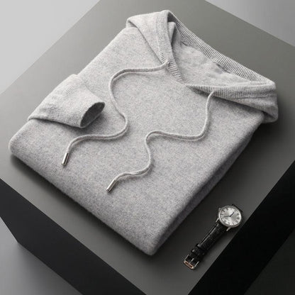 Men's Lightweight Hoodie Drawstring Grey