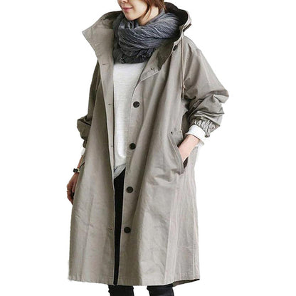 Women's Waterproof Long Raincoat