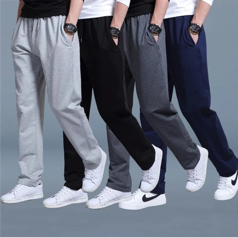 Men's Relaxed Fit Jogging Pants Comfortable Everyday Wear - Fashinoza