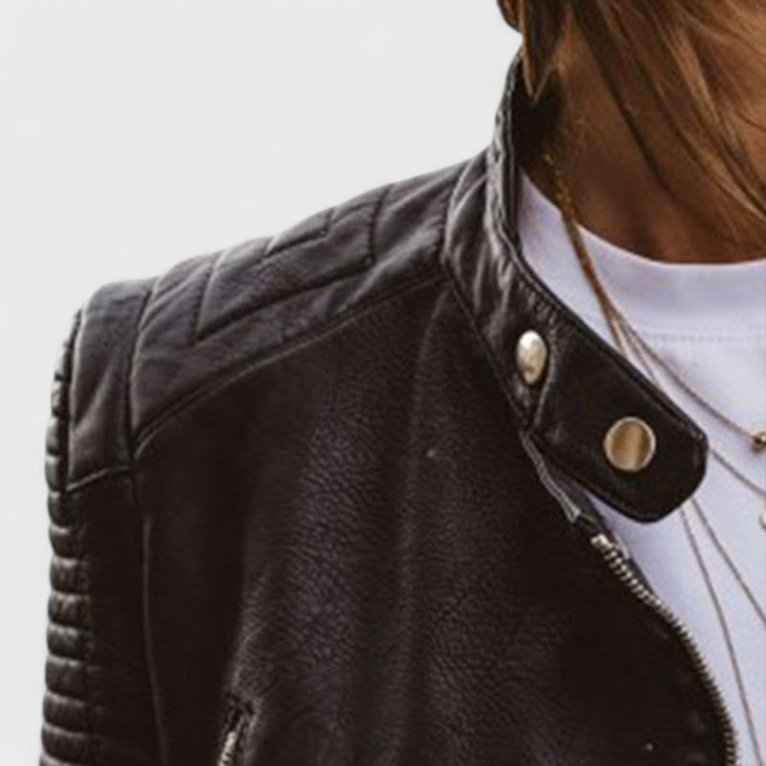 Women's Quilted Moto Jacket