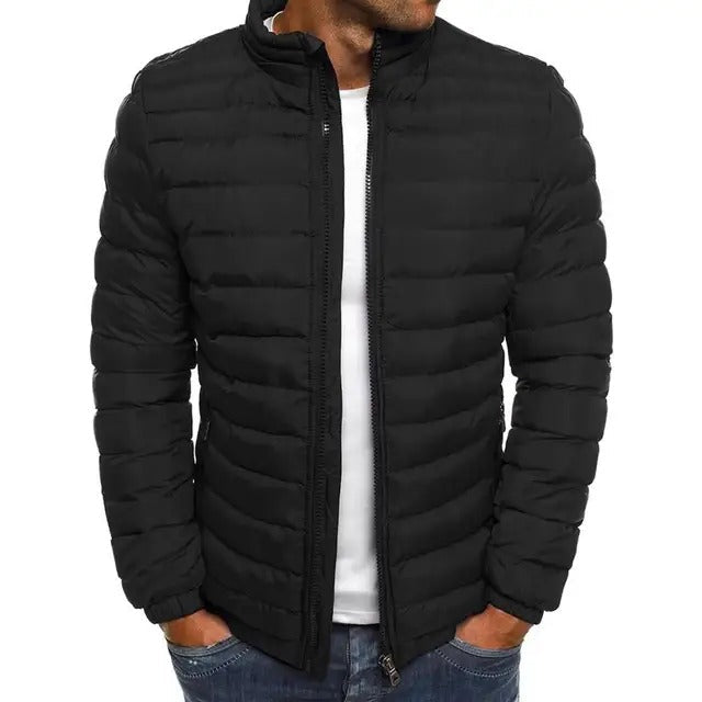 Men's Mid Season Stand Up Collar Jacket - Fashinoza