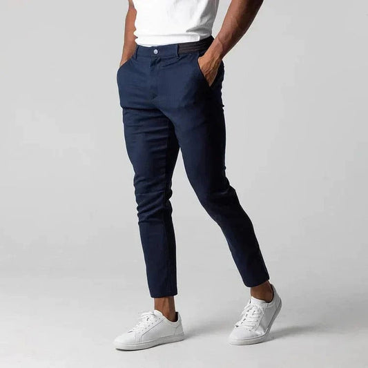 Men's Stretch Chino Pants Comfortable Beige - Fashinoza
