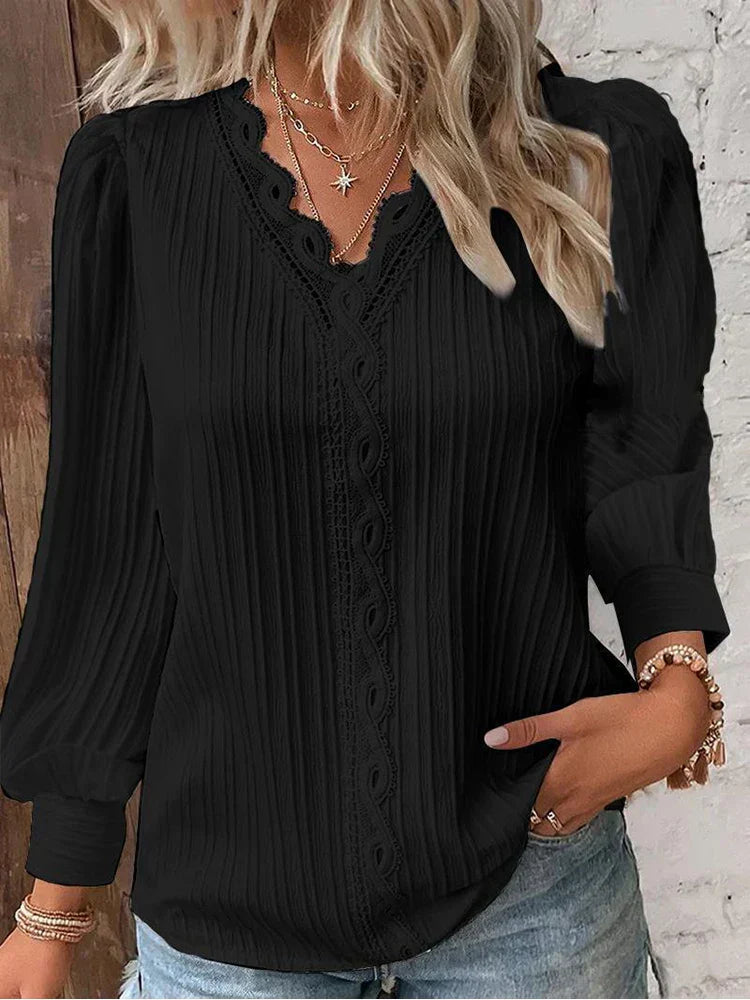 Women's Soft Textured Blouse - Fashinoza